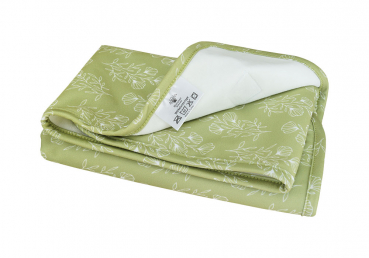 Blümchen Changing mat PUL FLORAL green Bamboo